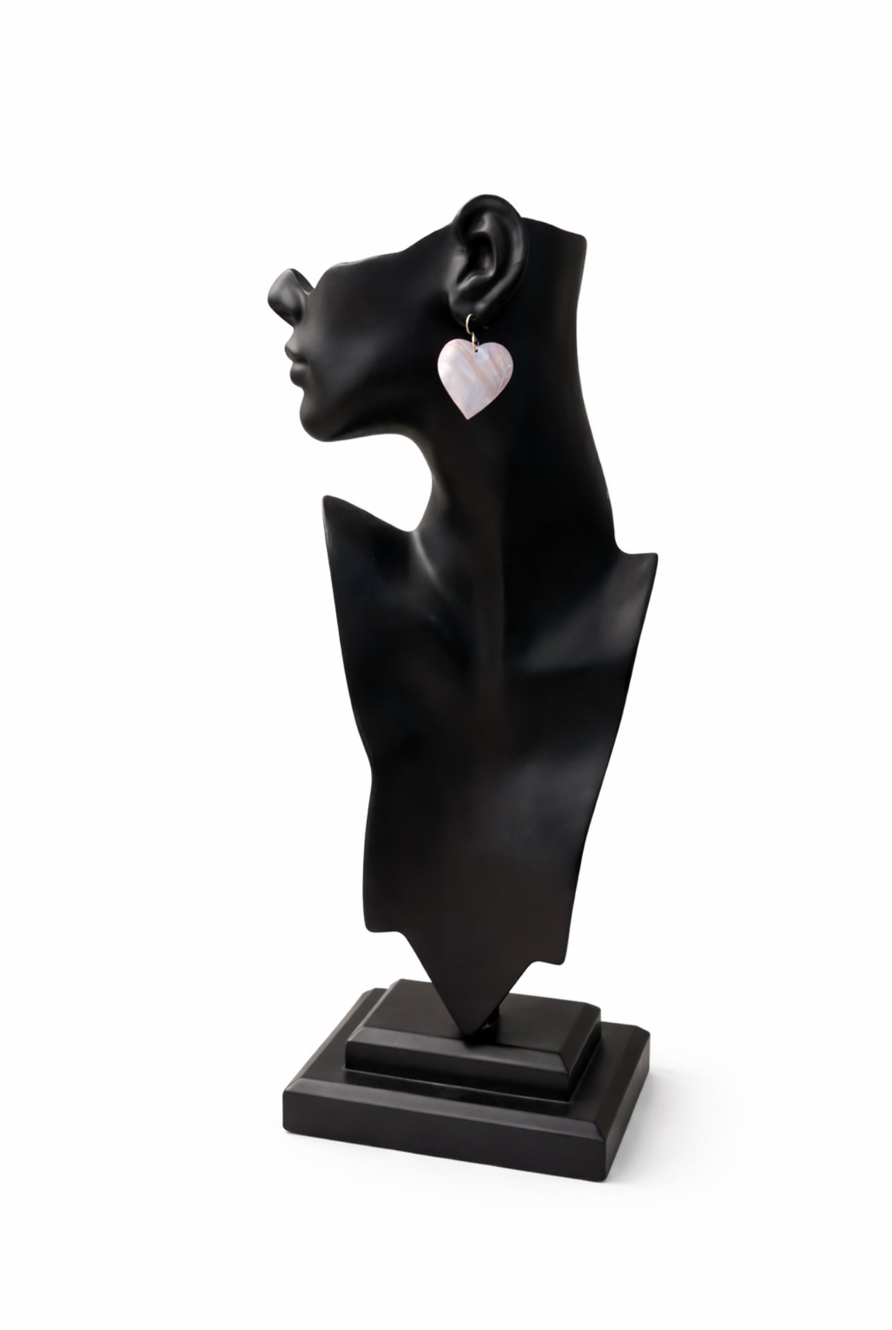 Capiz Heart Drop Earrings