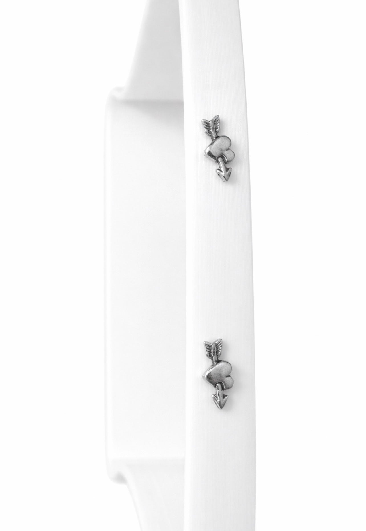 Cupid Arrow Heart Stud Earrings