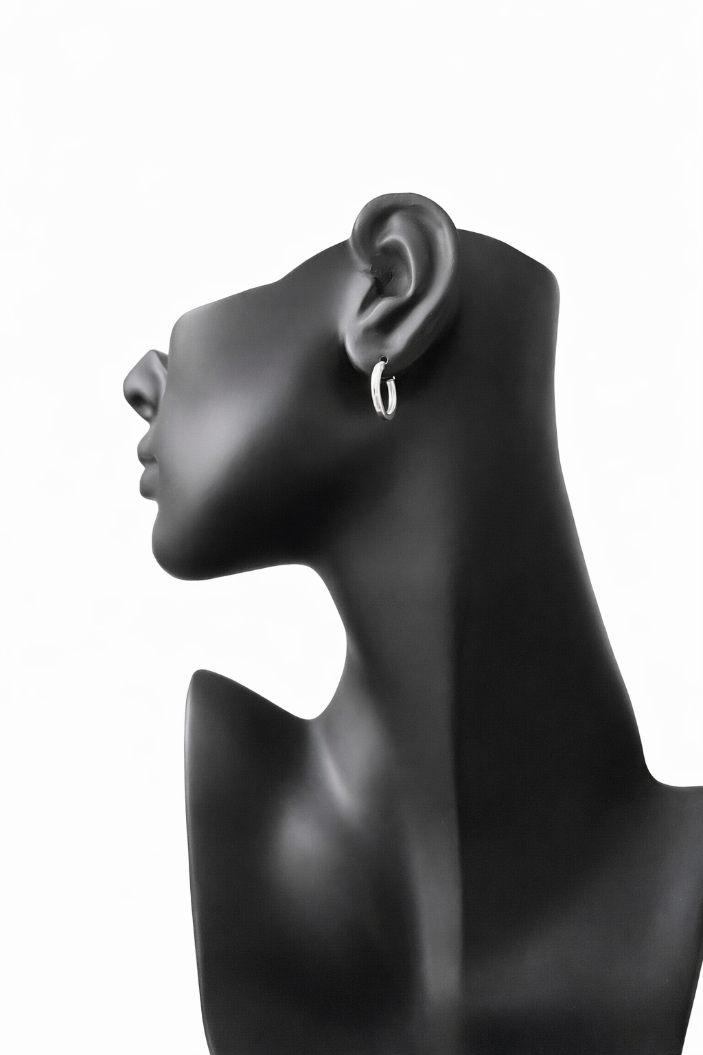 Classic 15mm Sterling Silver Hoop Earrings – 2mm Flat Edge Everyday Hoops