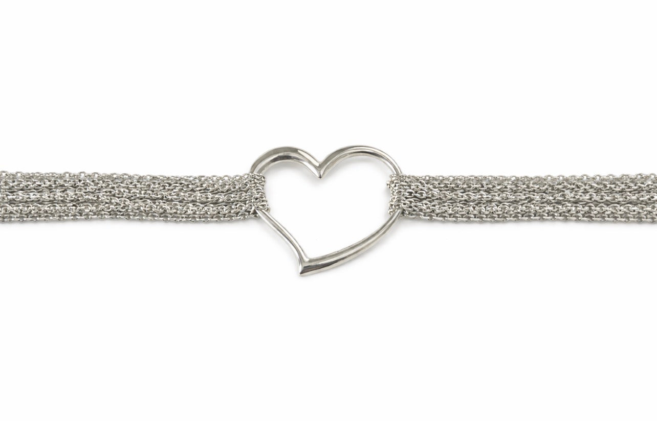 Linked Heart Chain Bracelet