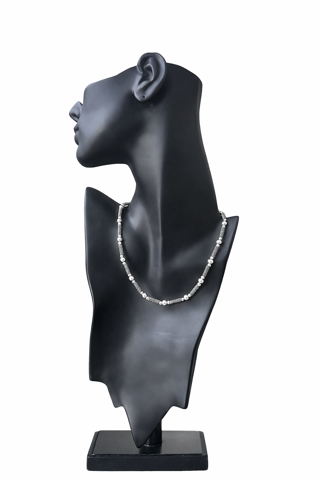 Sterling Orbit Bead Necklace