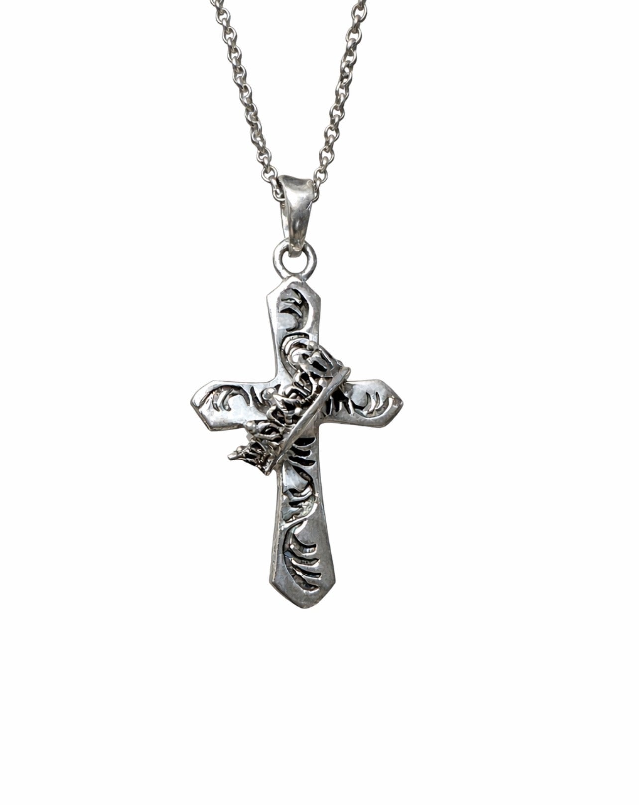 Crowned Cross Pendant