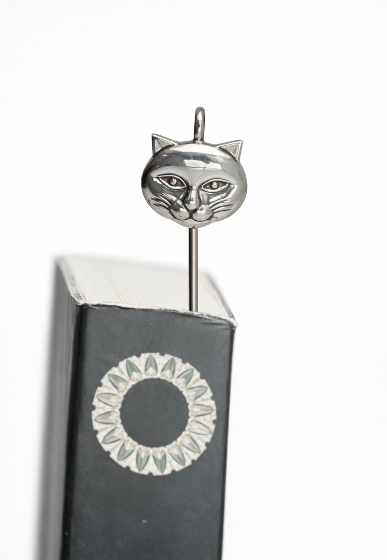Curious Cat Sterling Bookmark