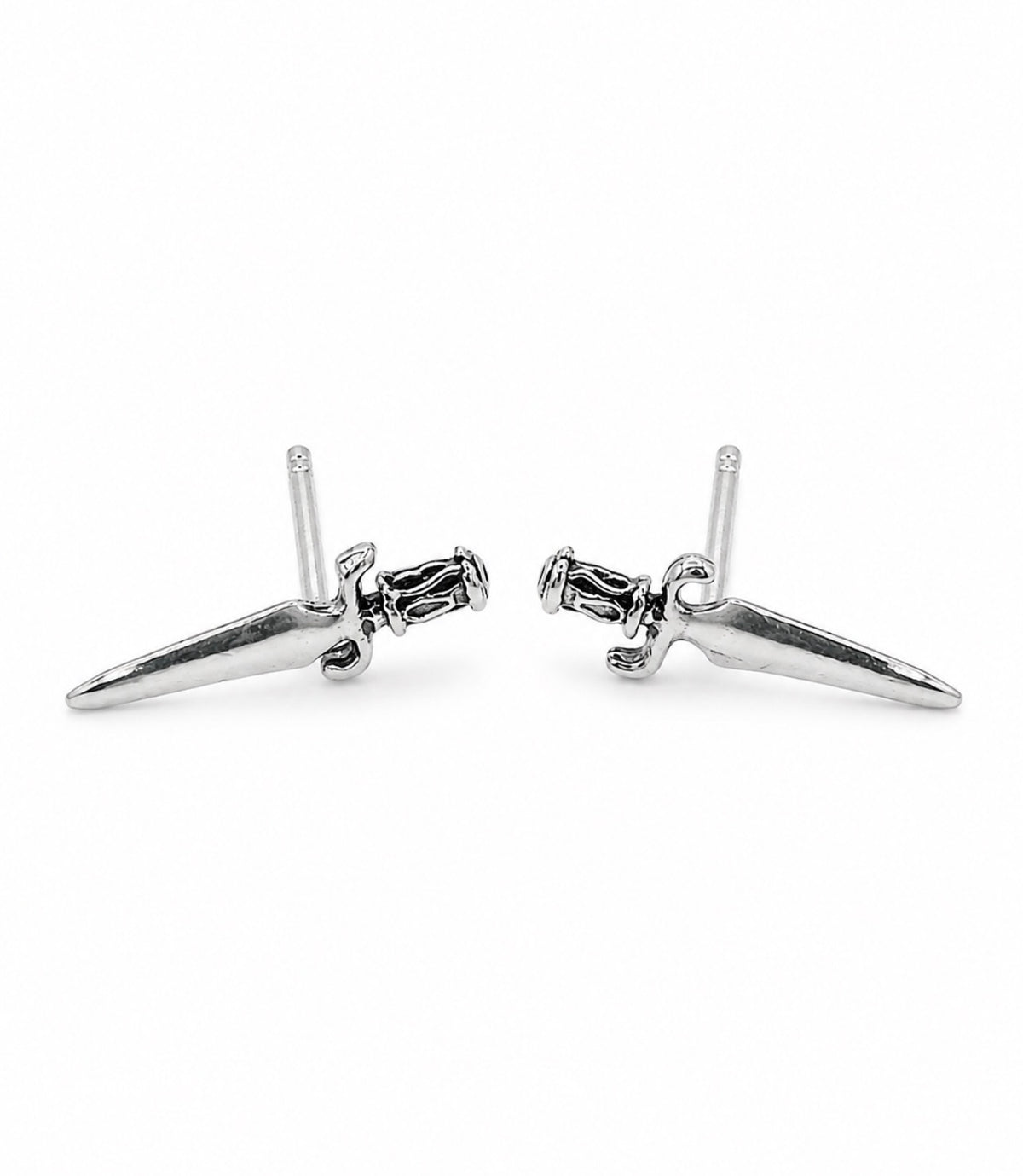 Shadow Dagger Stud Earrings