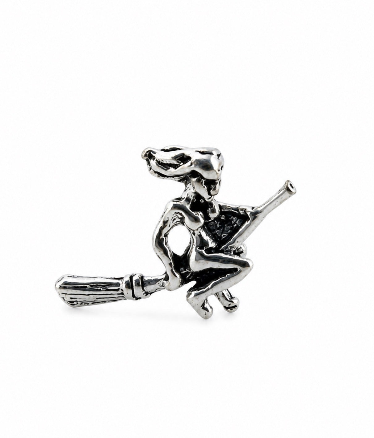Midnight Flight Witch Stud Earrings