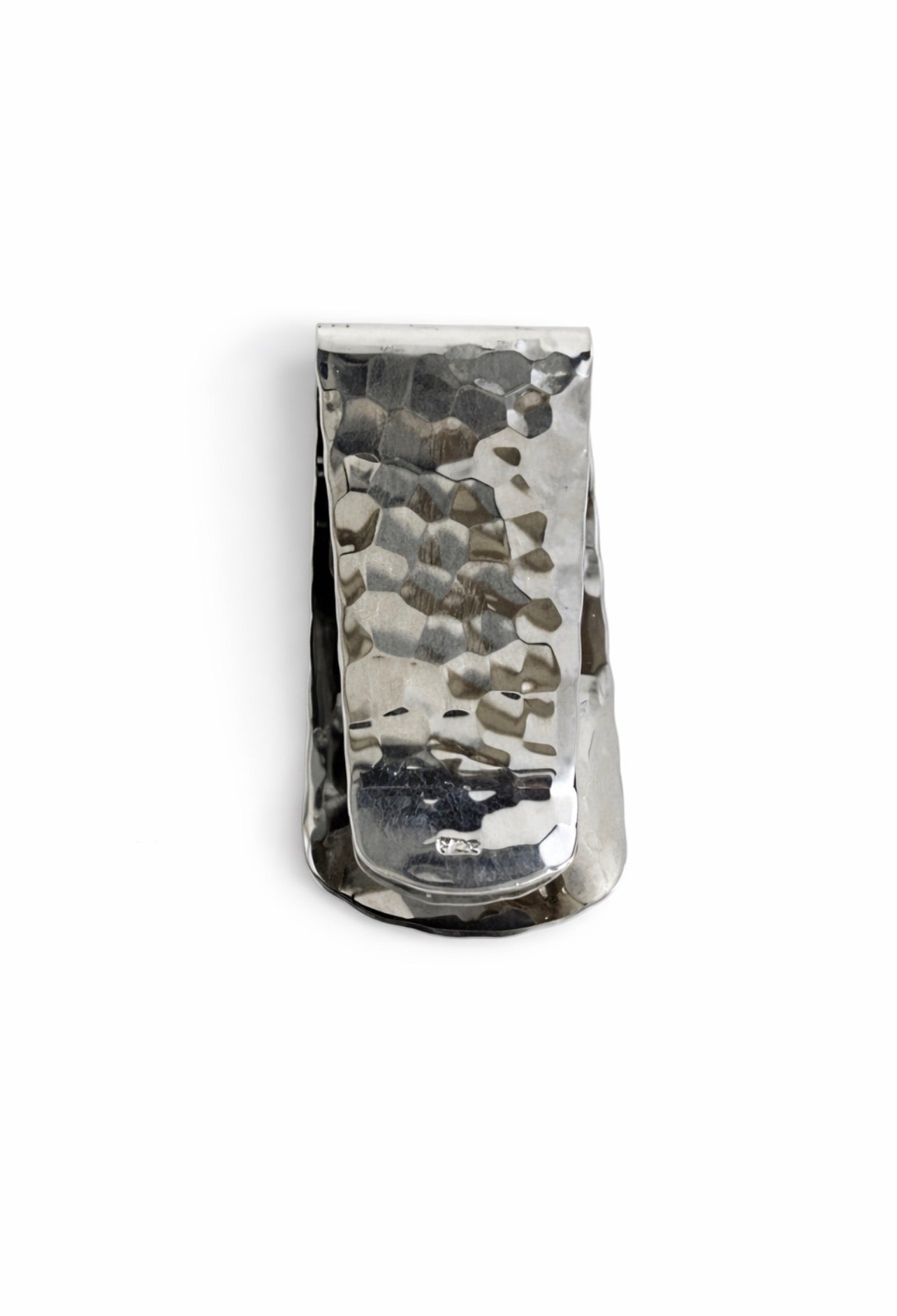 Hammered Sterling Silver Money Clip