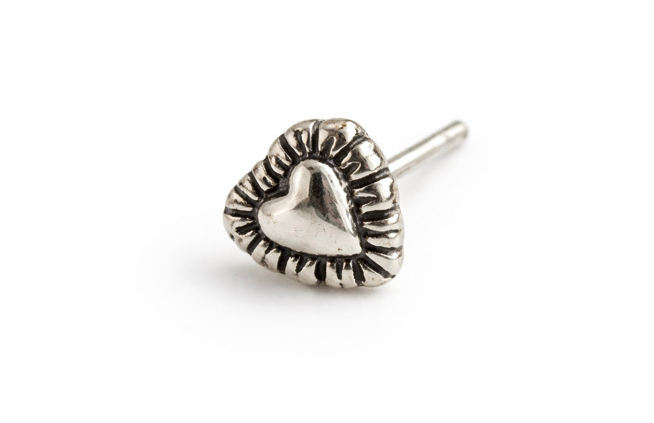 Soft Edge Heart Studs