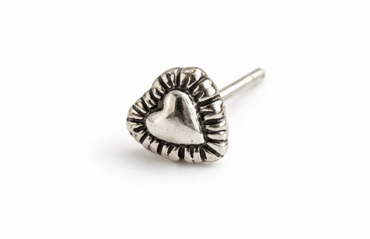 Soft Edge Heart Studs